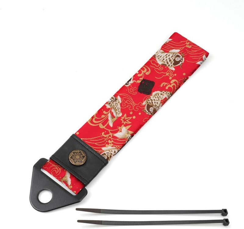 RASTP Car Front Bumper Tow Strap(Fishes Red) - Image 1